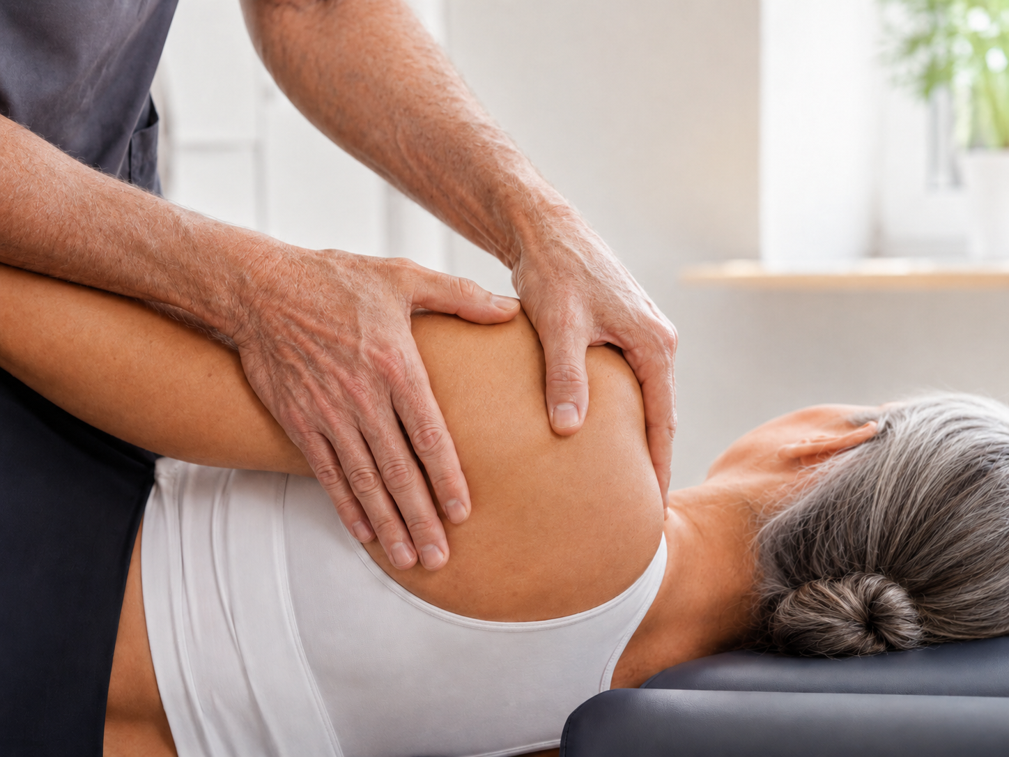 Krankengymnastik an der Schulter in der Physiotherapiepraxis Nastätten
